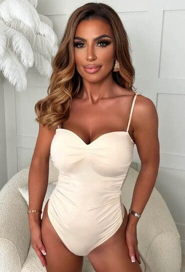 Bodi: Moda, One size, Saten, bоја - Bordo — 3