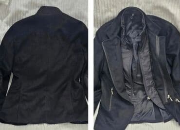 reserved muske jakne: Jakna za prelazni period, Vuna, M (EU 50), Ekskluzivno, bоја - Crna — 14