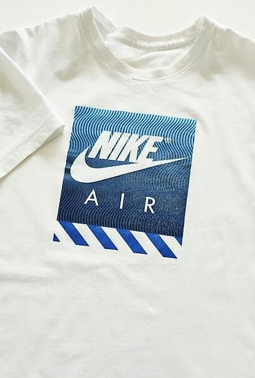 unisex majice sa štampom: Men's T-shirt Nike, bоја - Bela — 5