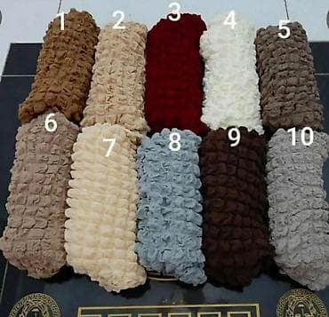 tkani prekrivaci za garniture: Elastične navlake za stolice – pufnasta tekstura - Materijal: meka — 3