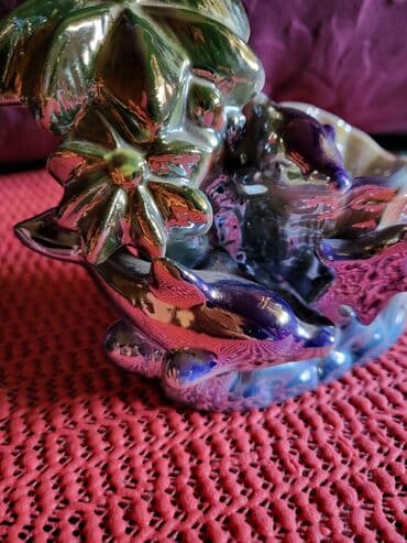 ljuljaska jaje dimenzije: Porcelanska nova figura za jaje cuvarkucu,delfini — 5