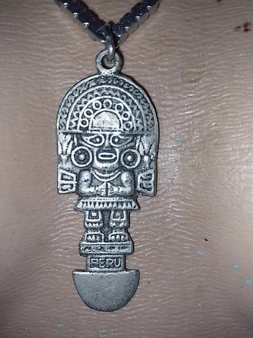 Venčanice i aksesoari: Ogrlica sa privjeskom “Peru” – andski motiv - Materijal: metal u — 3