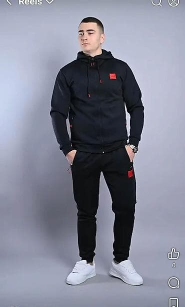 versace odelo: Komplet, Boss, bоја - Crna, Pamuk — 5