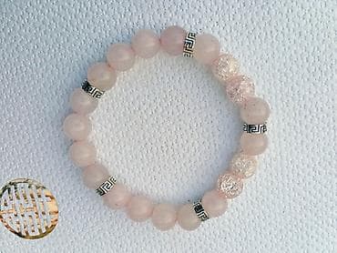 Broševi: Narukvica Rozenkvarc - Materijal: Rozenkvarc (poludragi kamen) sa — 2