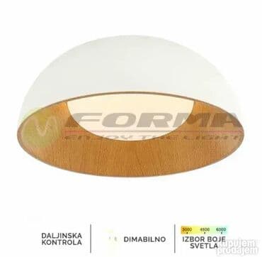 noćna lampa na dodir: Plafonjera, bоја - Bela, Novo — 3