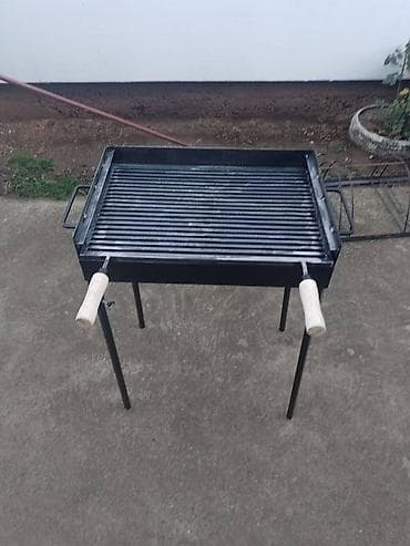 Tanks: Roštilj na ćumur – metalna konstrukcija sa rešetkom - Pravougaoni — 2