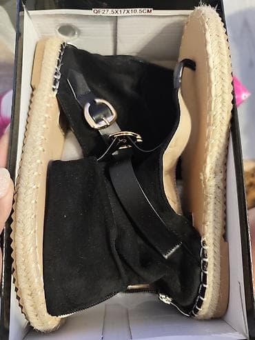 helanke bez savova: Ženske sandale/espadrile sa japankom - Model: ravne espadrile sa đonom — 1