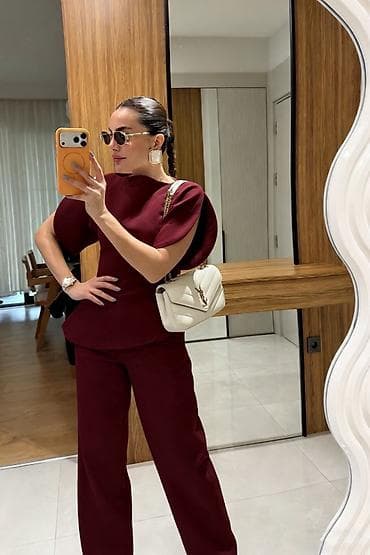 strauss pantalone cena: ✅Ženski dvodelni komplet – elegantna bluza i pantalone ✅3000 din S M — 1