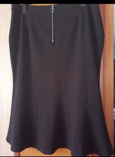 Suknje: 3XL, Midi, bоја - Crna — 3