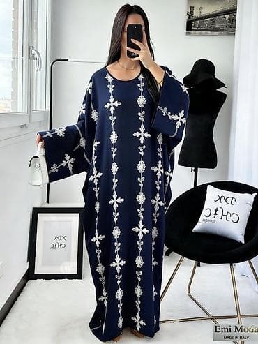 Sakoi: 💫Kaftan maxi haljina – Made in Italy - Kroj: širok, lepršav kaftan — 7