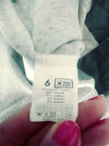 karirane sive pantalone: Haljina, a moze i kao tunika, Beba kids vel.6 — 5