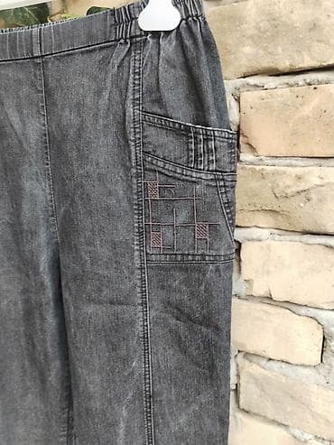 pepe jeans haljine: Pantalone – veličina L, lagane - Materijal: tanji teksas/denim u — 4