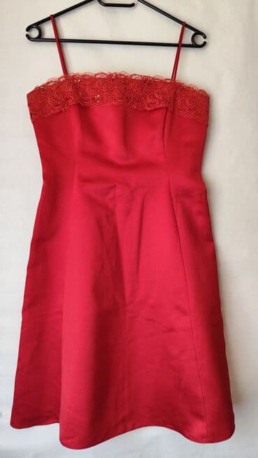 haljine c a 2023: C&A S (EU 36), color - Red, Cocktail, With the straps — 1