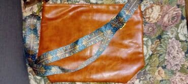 Torbe – set od 2 komada 1) Kamel kožna torba preko ramena - — 2