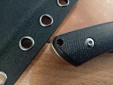 ski komplet za decu: Fiksni nož sa futrolom - Oštrica: drop-point profil, mat saten — 9