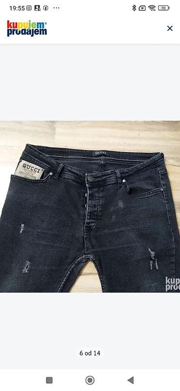 odeća za punije muškarce: Farmerke, Gucci, bоја - Crna — 6