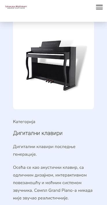 klavijature prodaja: 100% Nov i neraspakovan u kutiji. Strauss Rottman Grand Piano – — 2