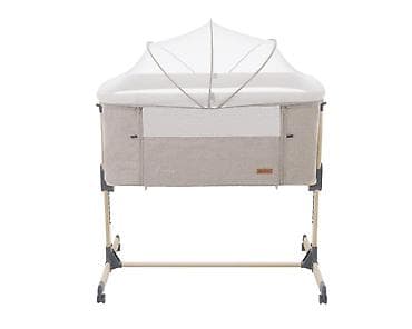 patike sa satenskim pertlama: KIKKA BOO Kolevka AMARIS wood dekor – beige Šifra proizvoda: KKB2 — 3