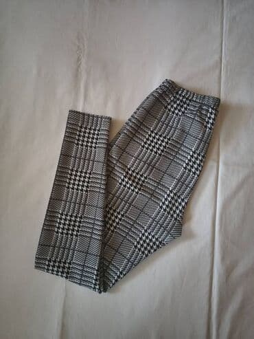 zara rebraste helanke: S (EU 36), Plaid — 4