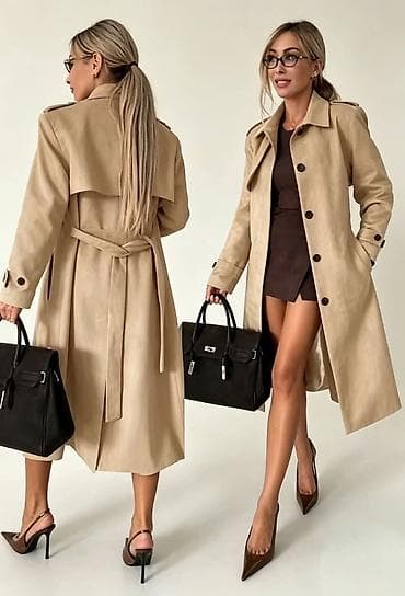 tn models: Fa, Ženski trench kaput – model 5210 - Kroj: klasični midi trench sa — 5