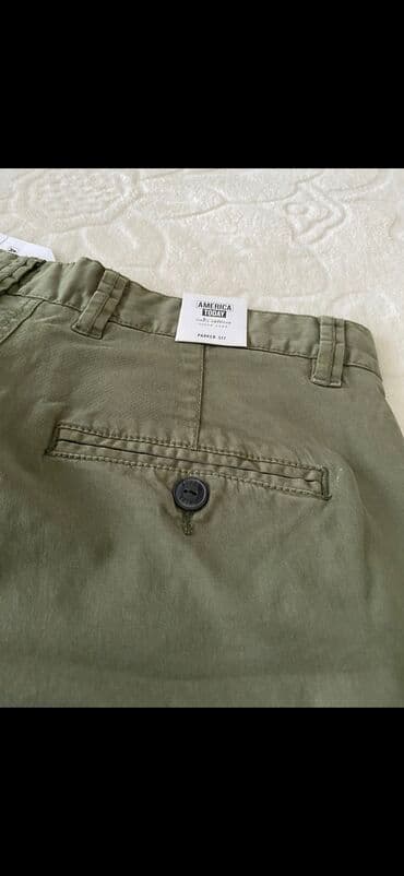 kožna jakna s: Ženske pantalone America Today – model Parker - Boja: maslinasto — 2