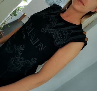 bajkerska jakna sa krznom: Balmain, S (EU 36), Cotton, color - Black — 3