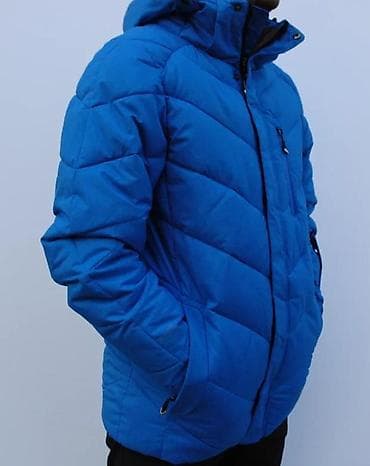 moto jakne: Muška zimska jakna – plava - Topla, prošivena jakna sa izolacijom i — 3