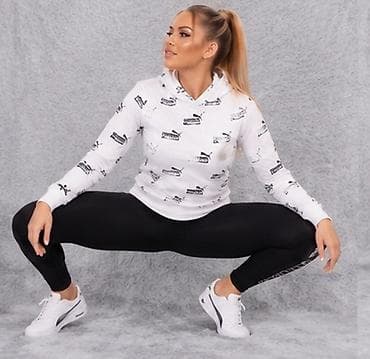 nike ninja duks: Puma ženska sportska kombinacija – dukserica s kapuljačom + helanke + — 3