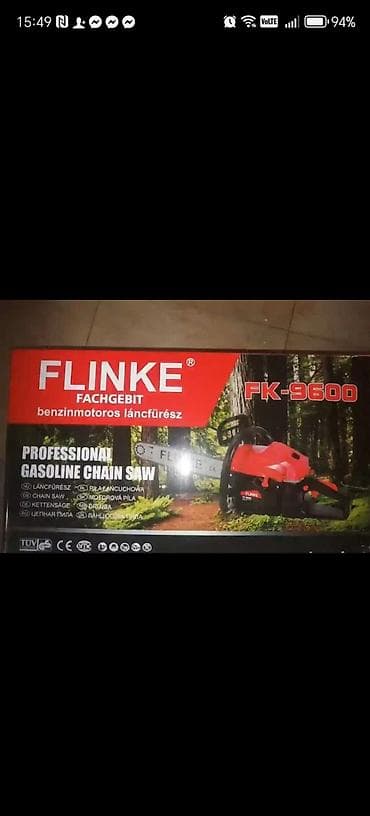 trofazni cirkular za drva: Benzinska motorna testera FLINKE FK-9600 - Profesionalna benzinska — 4