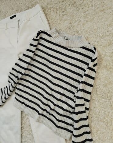 majice za ispod sakoa: S (EU 36), Polyester, Stripes, color - White — 1