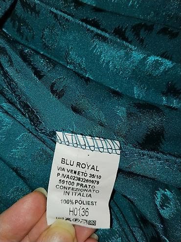retro haljine beograd: Zelena plisirana haljina Blu Royal – proizvedeno u Italiji vel 36 - — 2