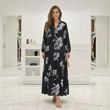 torbe m: Maksi haljina sa floralnim printom - Kroj: duga, lepršava maksi — 4