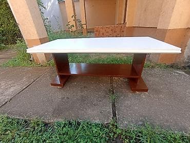 drvo metal namestaj: Drveni klub-sto sa slike, širine 56 cm dužine 120 cm visine 50 — 7