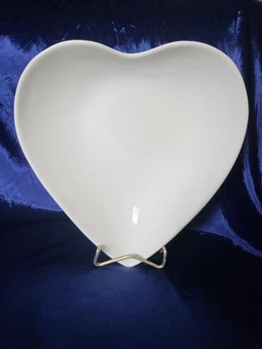 stakleni bokal za vodu: Tanjir vintaz univerzalni od kostanog porcelana. Tanjir za — 1