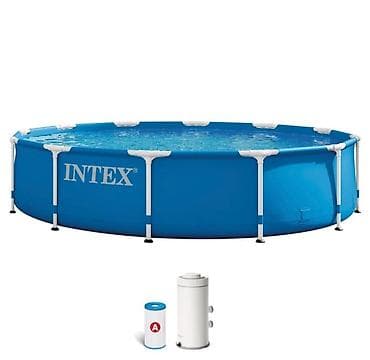 resetka za ribu: Intex Metal Frame Bazen 366 x 76 cm sa filterskom pumpom ✅ Novo — 1