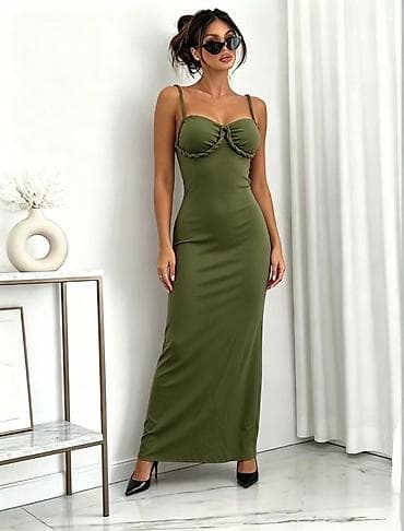 haljina 110: ✅Ženska maxi haljina sa pletenim bretelama
✅2000 din — 5