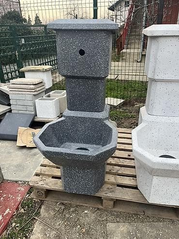 buket od povrća: Baštenska česma – monoblok od betona (teraco izgled) - Materijal — 1