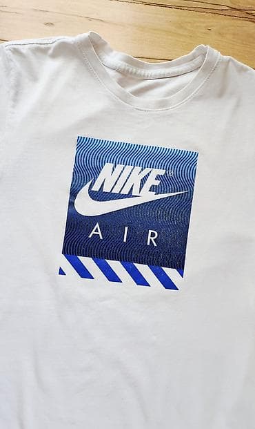 unisex majice sa štampom: Men's T-shirt Nike, bоја - Bela — 2