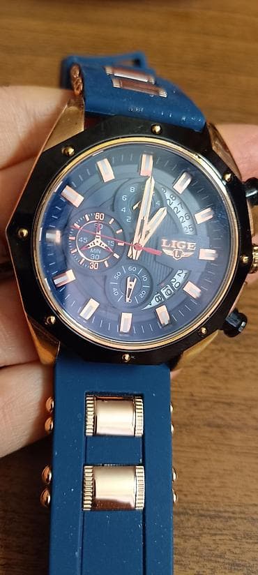 teksas jakne muske levis: Muški ručni sat LIGE – kvarcni hronograf - Kućište okruglo — 2