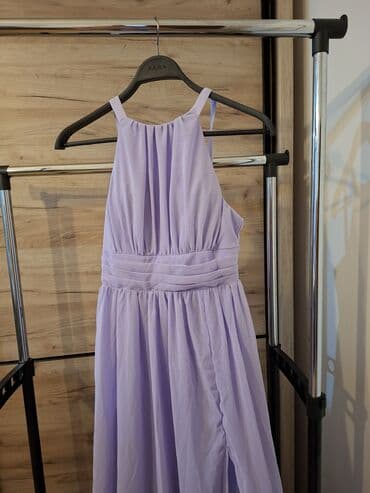 zara helanke sa prorezom: S (EU 36), color - Lilac, Evening, Without sleeves — 4