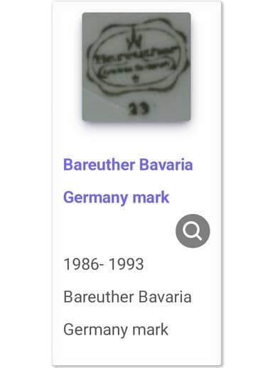 forma ideale donji kuhinjski elementi: Bokal nov 1986 do 1993g Bareuther Bavaria porcelan. Nov bokal,sve na — 17