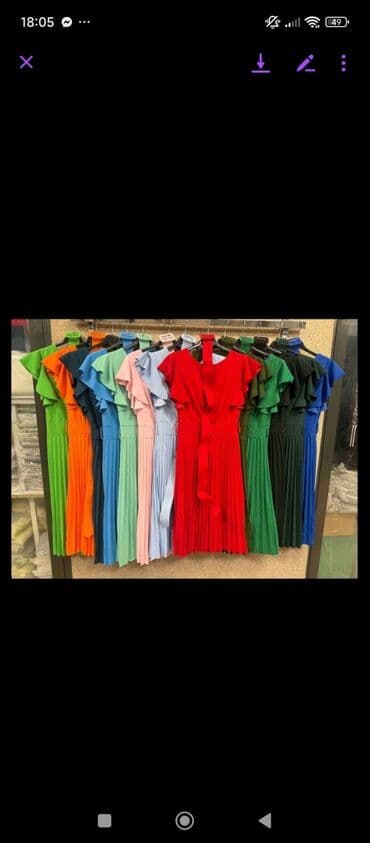 Women's Clothing: Adl L, color - Red, Cocktail, Short sleeves — 3