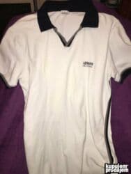 T-shirts: Short sleeves T-shirt, L (EU 52), Giorgio Armani, color - White, Cotton — 1