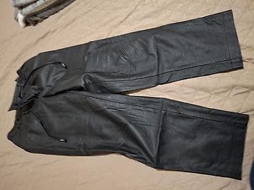 Crne pantalone od eko kože – Innocent, veličina L i lotoo original