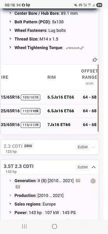move daljinski: ČELIČNE FELNE MASTER MOVANO 16 5 X 130 | Nov, ne koriscen rezervni — 4