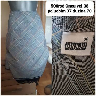 Suknje: 2XL, Midi, bоја - Crna — 3
