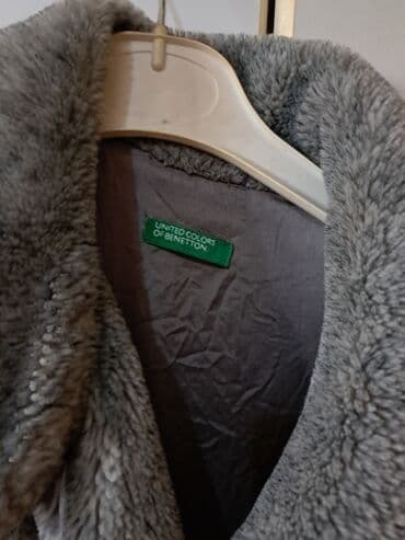 new yorker majice: Benetton, One size, Veštačko krzno, bоја - Siva — 7