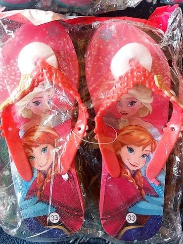 barbie haljina: Dečije japanke sa motivima iz crtanog filma Frozen (Ana i Elza) - — 2