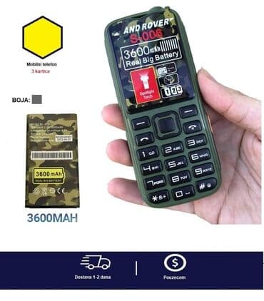 CENA: 2990 rsd 3 SIM ROVER TELEFON -Srpski jezik -Radio prijemnik