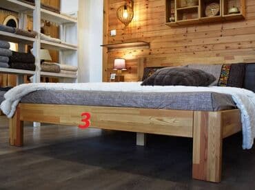 Stolice: Slika:1-2-3-4-5-6-Krevet bračni 25 Petar ručno rađeni krevet od drveta — 2